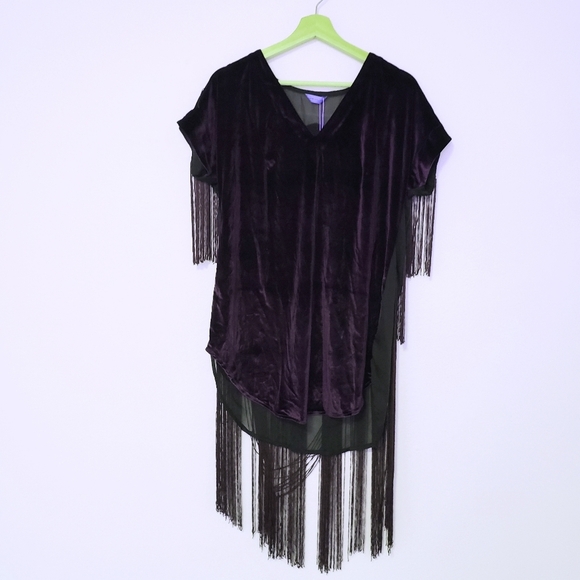 Pixie Market Love Dollybird Velvet tassel dress - Picture 4 of 12
